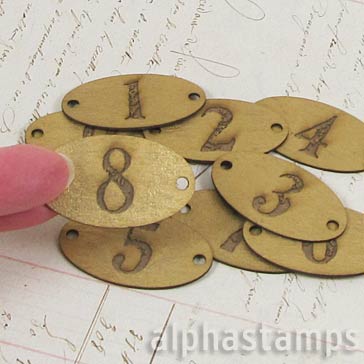 Faux Metal Number Plates