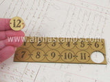 Faux Metal Round Number Plates 1 to 12