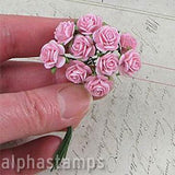 Tiny Paper Roses - Medium Pink