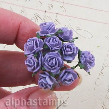 Tiny Paper Roses - Medium Purple