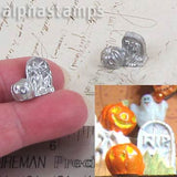 Metal Tombstone with Pumpkin *