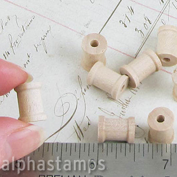 Tiny Wooden Spools