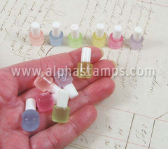 Transparent Mini Nail Polish Bottles