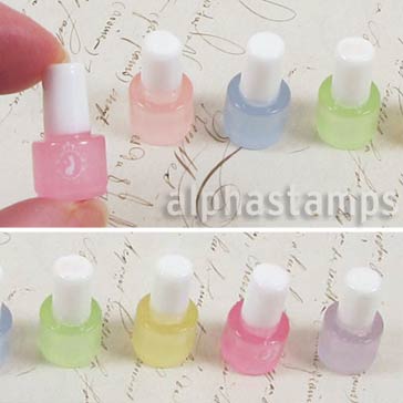 Transparent Mini Nail Polish Bottles