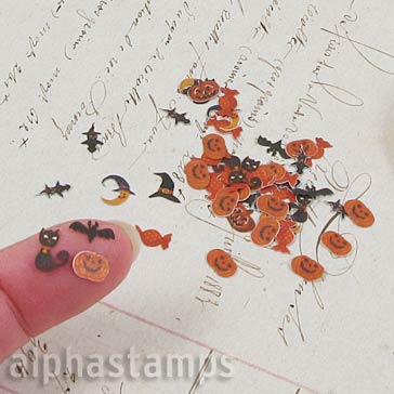 Orange & Black Halloween Tiny Die-Cuts Mix