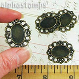 18x13mm Oval Filigree Settings*