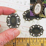 18x13mm Oval Filigree Settings*