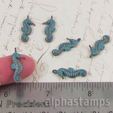 Patina Seahorse Pendant