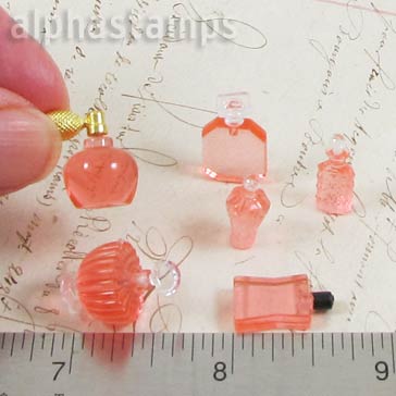 Pink French Perfume Bottle - Set of 6