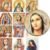 Prayer Card Madonnas Collage Sheet