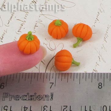 Tiny Pumpkins with Stems
