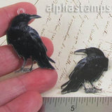 1-1/2 Inch Tall Raven Pendant
