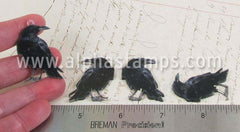 1-1/2 Inch Tall Raven Pendant