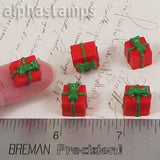 Red Mini Gift Box with Green Ribbon