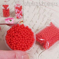 3mm Red Nonpareils Faux Candy*