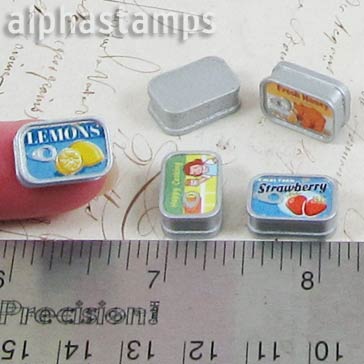 Mini Resin Sardine Tin w Label