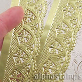 Fancy Scalloped Gold Dresden Edging