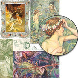 Sea Green Mermaids Collage Sheet