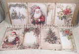 Sepia Christmas Background Papers Set