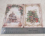 Sepia Christmas Background Papers Set