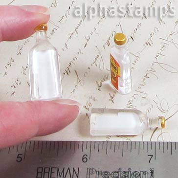 Clear Gin Bottle with Label