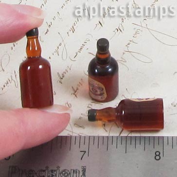 Small Whiskey Bottle with Label
