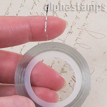 Tiny Silver Line Stripe Tape