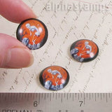 18mm Round Graveyard Skeleton Glass Cabochon*