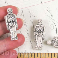 Ceramic Skeleton Bead - Large