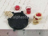 Skull Punchbowl Set