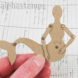 Mini Mermaid Paper Doll