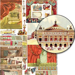 Small Nouveau Theatre Collage Sheet