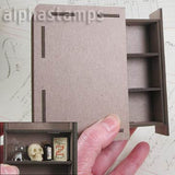 Small Hidden Drawer Book Box with Shelves