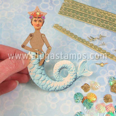 Mini Mermaid Paper Doll