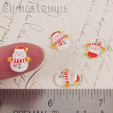 Mini Resin Pink-Cheeked Snowman