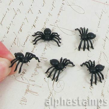 Mini Black Spiders