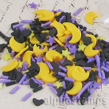 Moon & Stars Polymer Clay Slice Mix