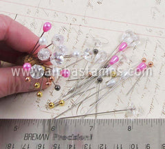 Pearl & Crystal Stick Pin Mix