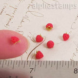 Tiny Polymer Clay Strawberries