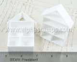 White Cubby House Bookcase Tall