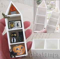 Tall House-Shaped Bookcase