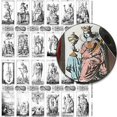 Italian Tarot Cards Collage Sheet - SOLD OUT