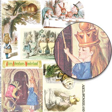 Tenniel's Alice Collage Sheet