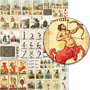 Tiny Divination Cards Collage Sheet