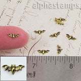4x9mm Antique Gold Bats