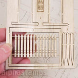 Half Scale Wooden Picket Fence Kit