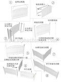 Half Scale Wooden Picket Fence Kit