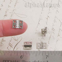 8x10mm Silver Hinges