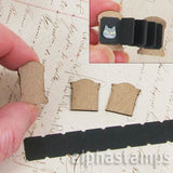 Tiny Black Ticket Books with Tombstone Covers