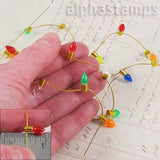 Mini String of Transparent Christmas Bulbs*